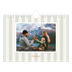 A5 Landscape Photo Calendar — Script and stripes [cover]
