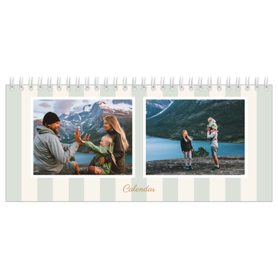 Desk calendars — Script and stripes [cover]