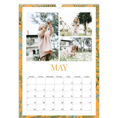 A3 photo calendars — Floral wallpapers [cover]