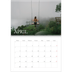 A4 Double Photo Calendar — Simple serif [April]