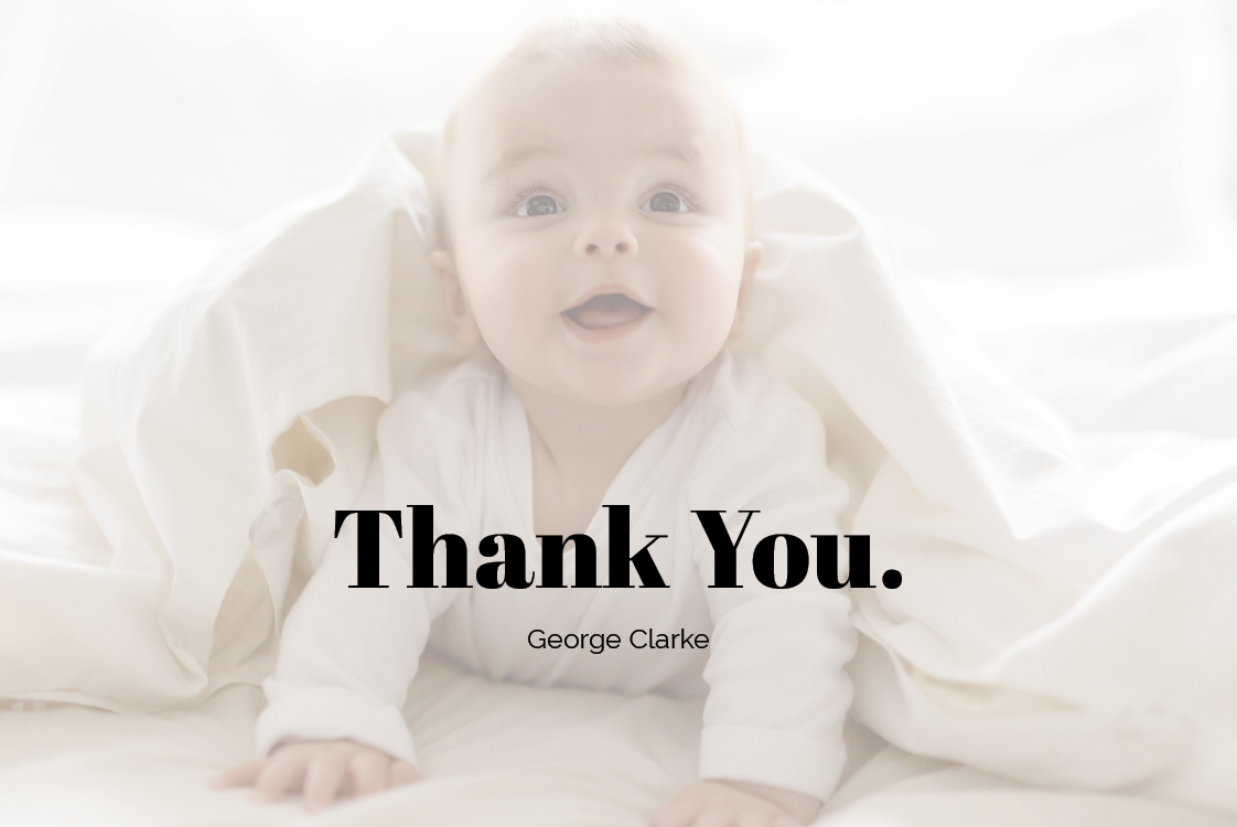 Thank you cards — Initial charm