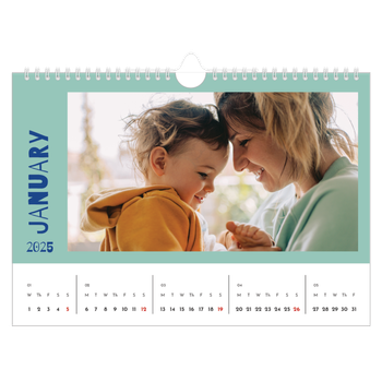 A4 Landscape Photo Calendar — Fun colourful you