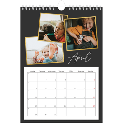 A4 Photo Calendar — So many memories [April]