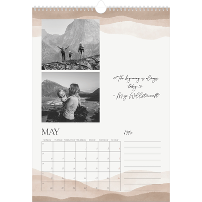 A3 photo calendars — Wellbeing quotes [cover]
