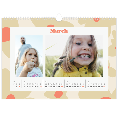 A3 Photo Calendar — Playing with pattern [March]