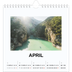 Square calendars  — Simple photo [April]