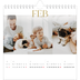 Square calendars  — Big gold text [February]