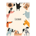 A5 Photo Calendar — Dog paws and doodles [cover]