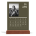 Easel Desk Calendar Portrait  — Contemporary bold [January]