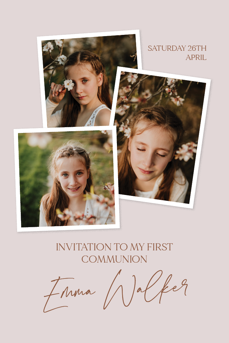 Invitations — Scrapbook communion