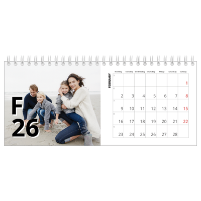 Desk calendars — Letter style [February]