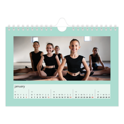 A5 Landscape Photo Calendar — Neo Scandi [January]