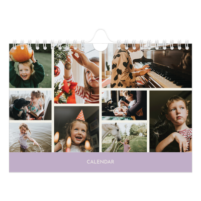 A5 Landscape Photo Calendar — Pastel chapters [cover]