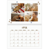 A4 Double Photo Calendar — Playful puppy [April]