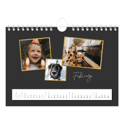 A5 Landscape Photo Calendar — So many memories [February]