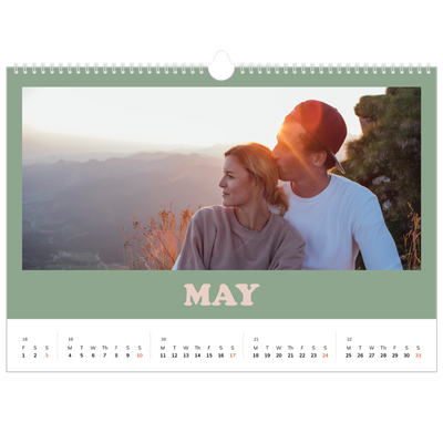 A3 Photo Calendar — Retro frames [cover]