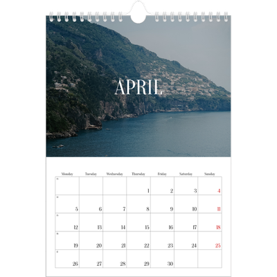 A4 Photo Calendar — Endless escape [April]
