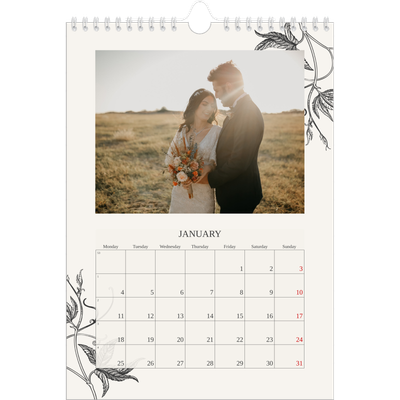 A4 Photo Calendar — Ink & ivy [January]