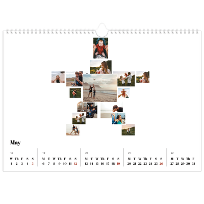 A3 Photo Calendar — Collage shapes [cover]