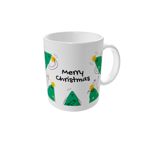 Personalised mugs — Merry pine trees