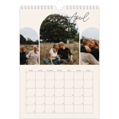 A4 Photo Calendar — Arch memories [April]