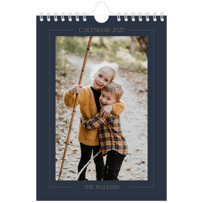 A5 Photo Calendar — Prussian blue [cover]