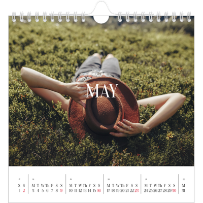 Square calendars  — Endless escape [May]