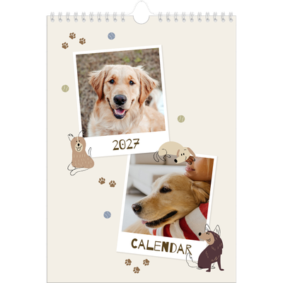 A4 Photo Calendar — Playful puppy [cover]
