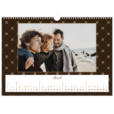 A3 Photo Calendar — Vintage monochrome [March]