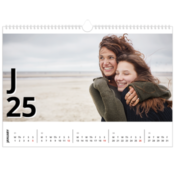 A3 Landscape Photo Calendar — Letter style