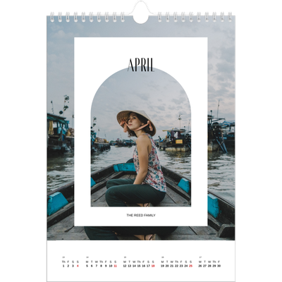 A4 Photo Calendar — The open arch [April]