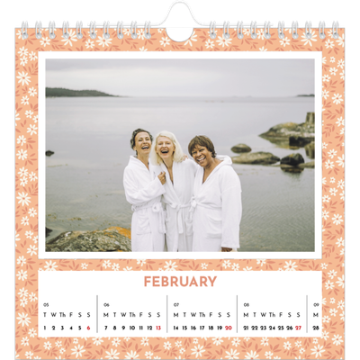 Square calendars  — Full bloom [February]