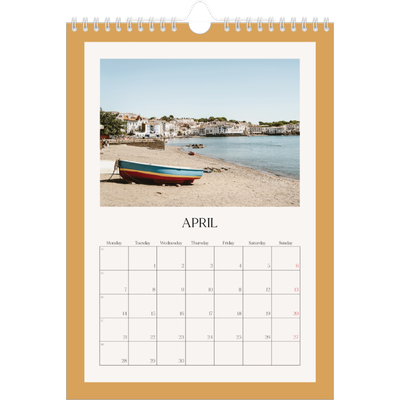 A4 Photo Calendar — Classic colours [April]
