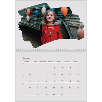 A4 Double Photo Calendar — Paintbrush photos