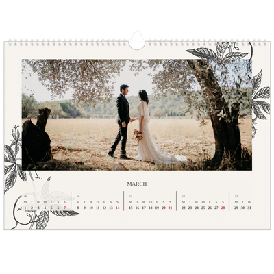 A3 Photo Calendar — Ink & ivy [March]