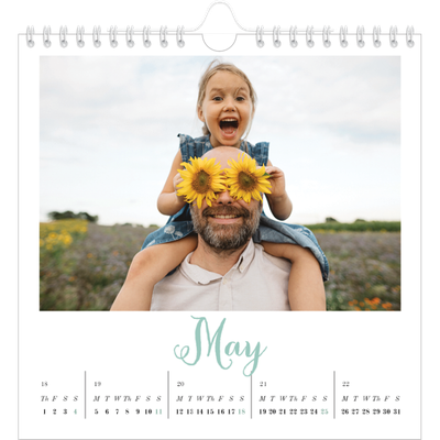 Square calendars  — Hello world [May]