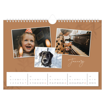 A4 Landscape Photo Calendar — Down to earth