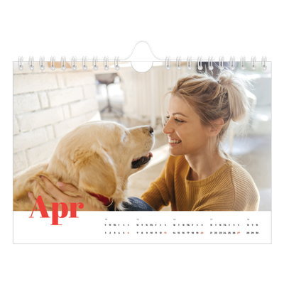 A5 Landscape Photo Calendar — A bold year [April]