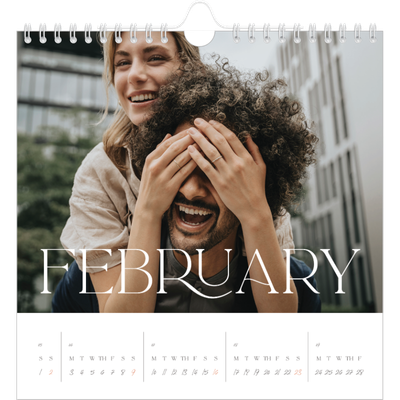 Square calendars  — Larger than life [February]