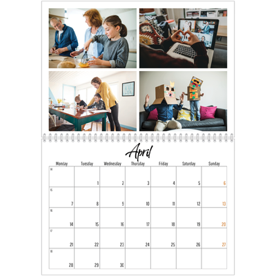 A4 Double Photo Calendar — This is me [April]