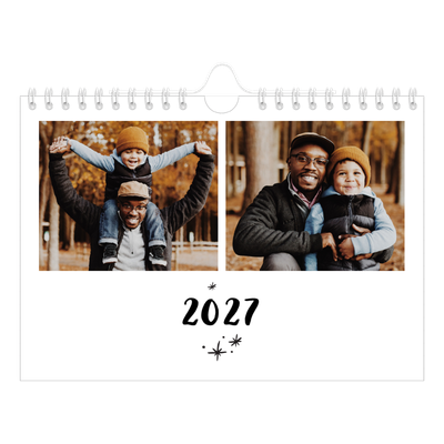 A5 Landscape Photo Calendar — Handwritten [cover]