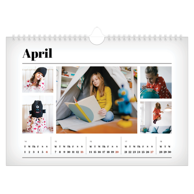 A4 Landscape Photo Calendar — Hot off the press [April]