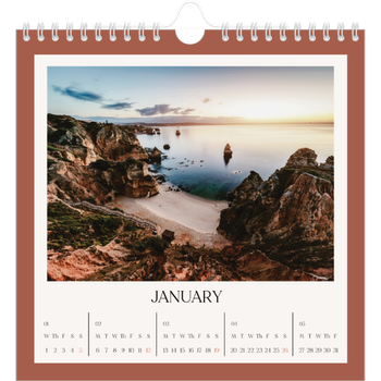 Square Photo Calendar — Classic colours