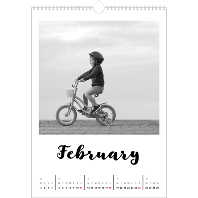 A3 photo calendars — Handwritten [February]