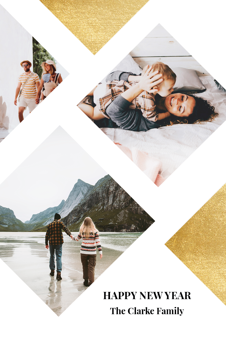 Cards — Gold triangles