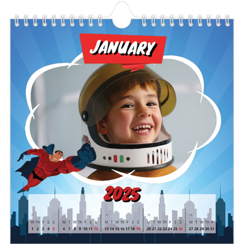 Square Photo Calendar — Comic book