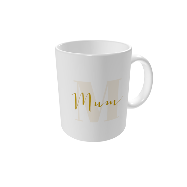 Personalised mugs — M is for Mum