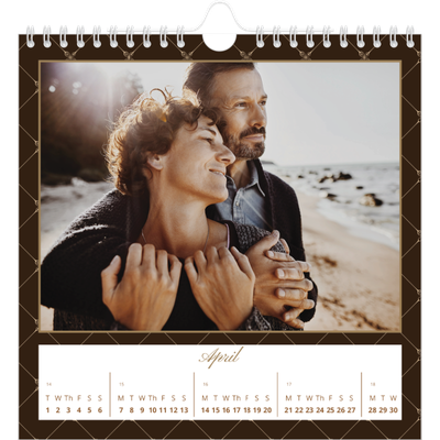 Square calendars  — Vintage monochrome [April]