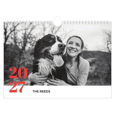 A4 Landscape Photo Calendar — A bold year [cover]