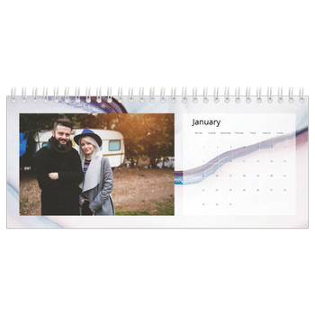 Desk Photo Calendar — Paper marbling